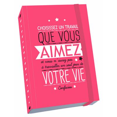 Carnet Citation Choisissez un travail que vous aimez A6 160p ligné