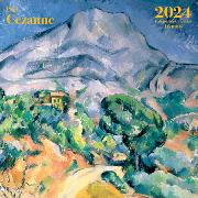 Calendrier mural 2024 Paul Cézanne 12 illustrations 16 mois 30X30 cm Ed Desastre