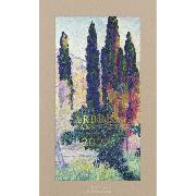 Calendrier mural Luxe 2027 Arbres dans l'Art 12 illustrations 12 mois Doré Or chaud 29X49 cm