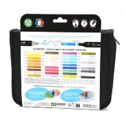 Feutres Graph'It 36 couleurs Classic Marqueurs à Alcool Double-Pointe Biseau et Fine