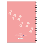 Carnet spirale A5 Chat A vos marques Prêts Osez 15x21cm Ligné Notebook