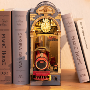 Kit Maquette Book Nook à fabriquer Time Travel 18x10x25 cm TGB04  Serre-livres Ruelle 3D miniature