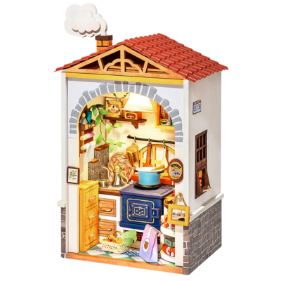 Kit Maquette Bois Ville miniature Cuisine Flavor Kitchen 8.5x6.2x15.5 cm DS011