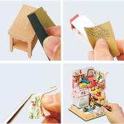 Mini-Kit Maquette Bois Maison miniature Cuisine 7x7x9 cm DS015 Rolife