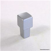 Bouton de meuble carré aluminium 12 mm