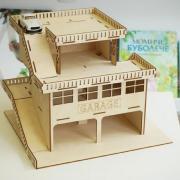 Grand Garage 4 niveaux 32x36x33cm à construire Bois Munda Mundi