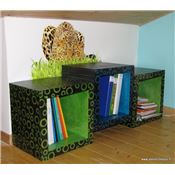 Patron de meuble en carton - Module de rangement en carton Hubi XXL