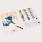Livre de Coloriage d'Artiste Hokusai 16 feuilles 180g 24x34 cm Pepin Press