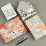 Set de Correspondance Kimono 40 feuil 20 env 8 cartes et 25 stickers Pepin Press