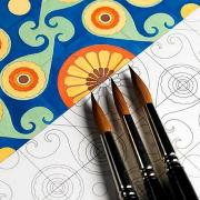 Livre de Coloriage et Dessin Barcelona Tiles 20 Cartes 15x15 cm Pepin Press
