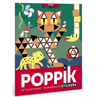 Poster en Gommettes Mosaïque Jungle 750 Stickers 3à7 ans Poppik