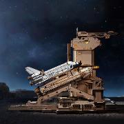Maquette mécanique en bois Fusée et Lanceur 27 cm 446 pièces Space Shuttle LKA02 Rokr