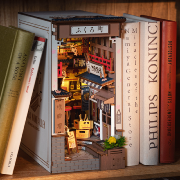 Kit Maquette Book Nook à fabriquer Sakura Wine Alley 19x11x22cm TGB11 Serre-livres Ruelle Japonaise 3D miniature Rolife