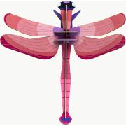 Libellule rose en carton Ruby 17 cm Décoration 3D Studioroof