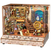 Kit Maquette Sonore La Boutique de Magie 18x14.5x15.4 cm TQ403 6 Effets sonores House Magic Shop Miniature 3D