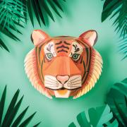 Kit Trophée Tête de Tigre Majestic Coloré à Construire
