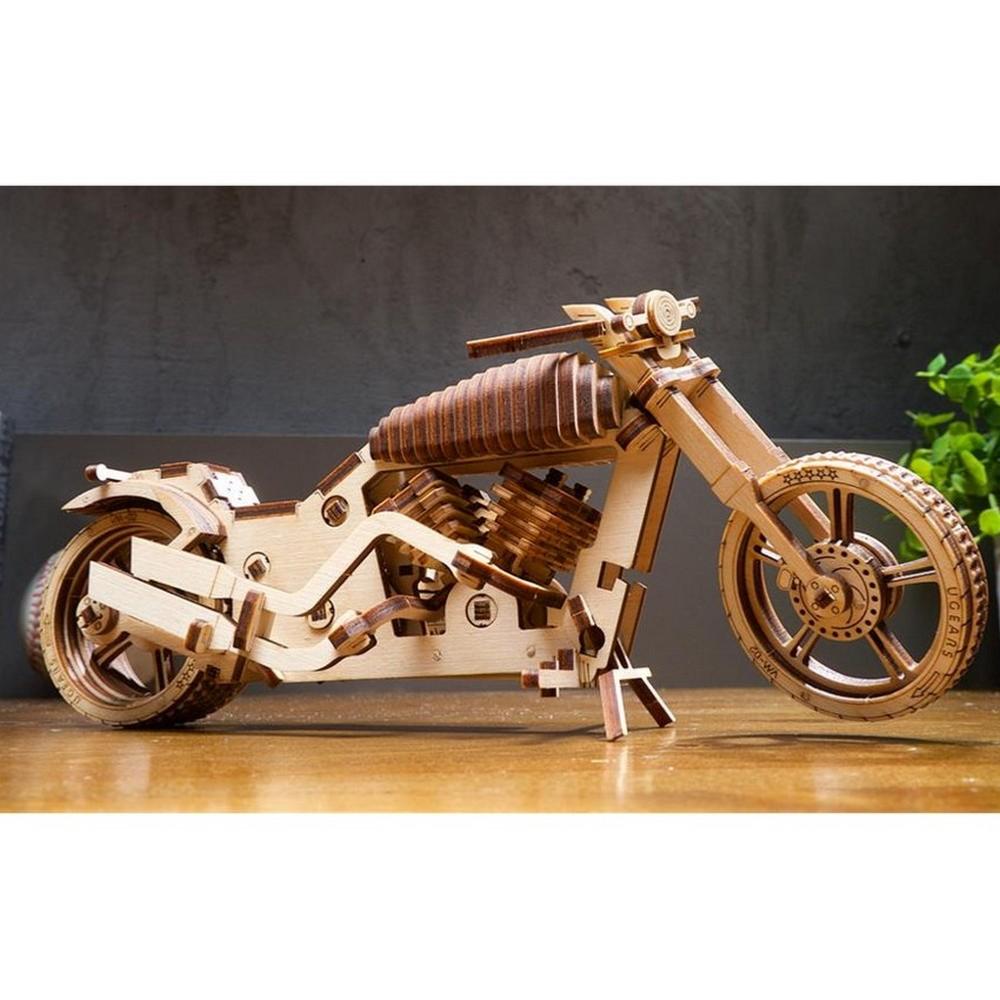 MAQUETTE DE MOTO EN BOIS 3D - MECAPUZZLE