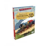 La Locomotive à vapeur en carton à construire Maquette 3D et Livre Sassi Junior