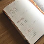 Carnet A5 Pointillés 240p numérotées GoalBook Rhodia Rouge
