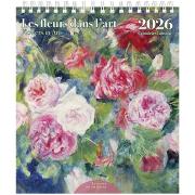 Mini-Calendrier Chevalet 2026 Les Fleurs dans l'Art 12 illustrations 14X16 cm Ed du Désastre