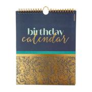 Calendrier perpétuel d'anniversaires Birthday Calendar Bleu ArteBene