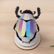 Kit de fabrication 1 Insecte Scarbée Argent 9 cm Scarab Beetle Assembli