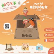 Kit Nichoir à Oiseaux à Fabriquer et Carnet d'exploration Oiseaux Botaki