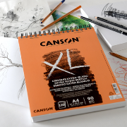 Album Canson XL Croquis Sketch A4 90g 120 feuilles 21x29,7cm Spirale Grain fin Papier bouffant