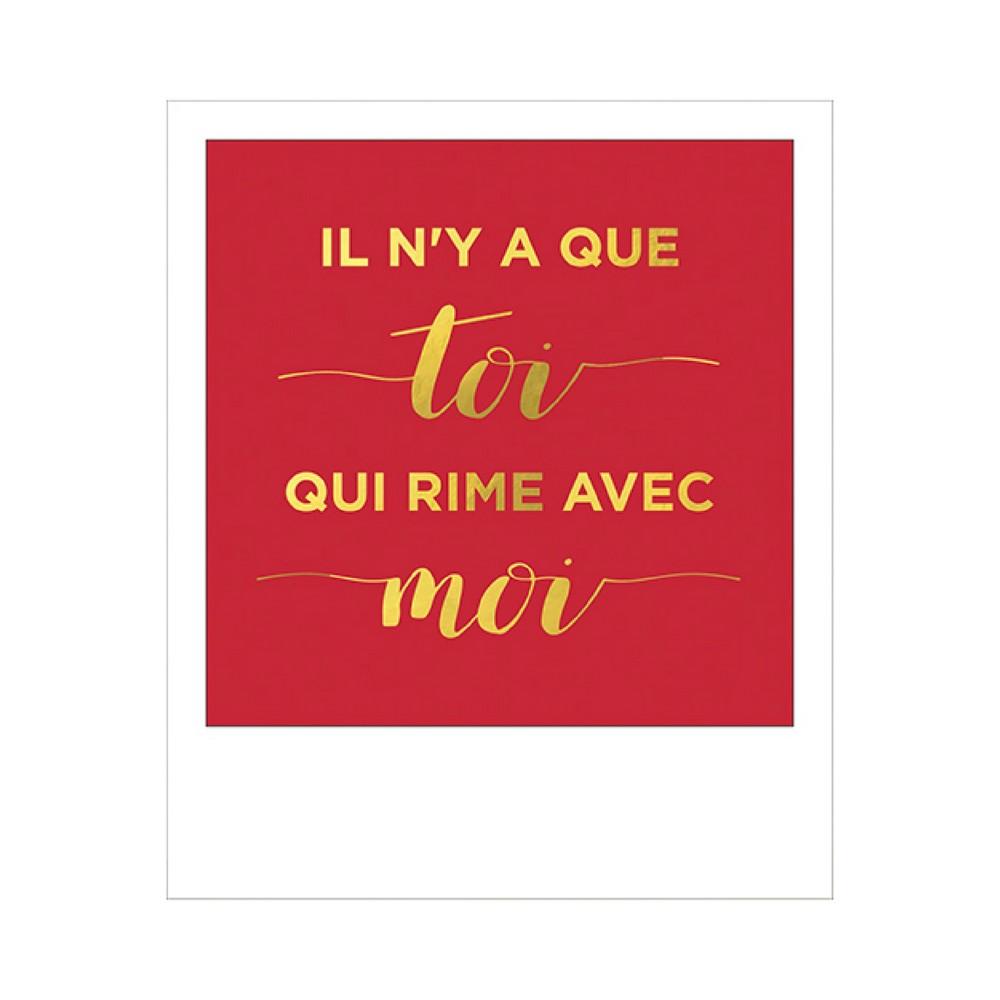 Carte postale Polaroid citation Kiub