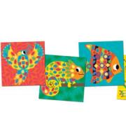 Coffret Diams Mosaïque 6 Tableaux Animaux Tropicoanimo 3 ans Crealign