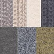 Échantillons Papiers Népalais x7 motifs Sashiko et Rondanlo 9x12cm