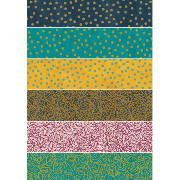 Échantillons Papiers Népalais x6 motifs Jungle Pois 9x12cm