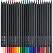 Crayons de couleur Black Edition 24 couleurs Mine tendre Faber Castell