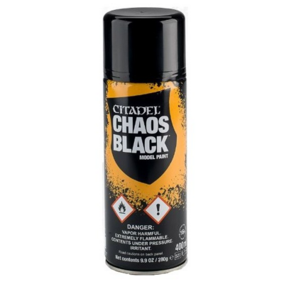 Spray Sous-couche Chaos Black Aérosol 400 ml Citadel Colour