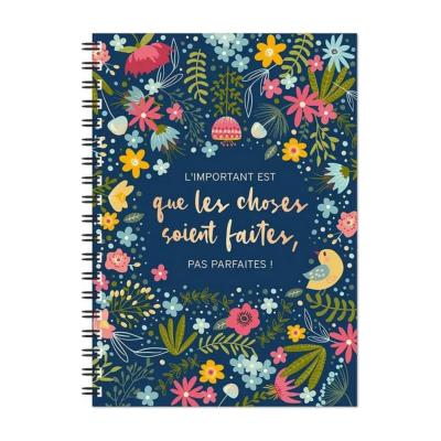 Carnet spirale A6 Que les choses soient Faites pas Parfaites 11x15cm Ligné Notebook