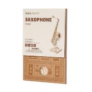 Maquette Bois Musique Saxophone 23 cm Puzzle 3D de 136 pièces