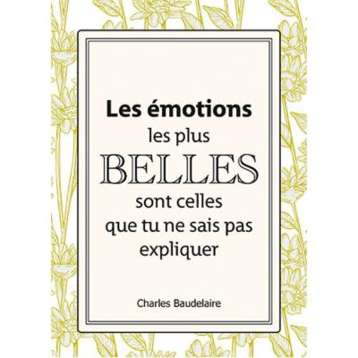 Carte postale Belles Citations Emotions les plus Belles 15x21 cm Kiub
