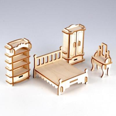 Set de Meubles Chambre Parents Lit Armoires à construire Bois Munda Mundi