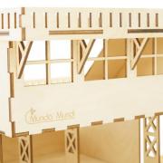 Grand Garage 4 niveaux 32x36x33cm à construire Bois Munda Mundi