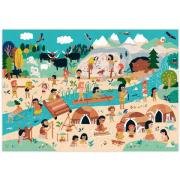 Puzzle à remonter le temps Préhistoire 150 pièces Pirouette Cacahouète
