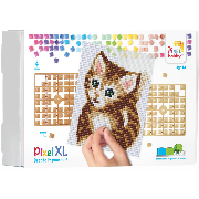 Kit Tableau en Pixels XL Chaton 20x25 cm 2000 Pixels XL Pixel Hobby