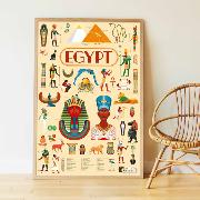 Poster Géant Découverte Egypte 35 Stickers 7 ans et + Poppik