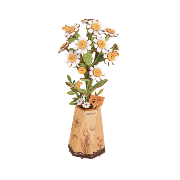 Maquette Bois Pot de Fleurs Chamomille Puzzle 3D de 101 pièces TW061 Rolife