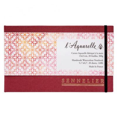 Carnet Aquarelle 13x21cm 20 feuilles 300g Sennelier