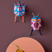 Insecte Couple de Coccinelles en carton 15 cm Décoration 3D Studioroof