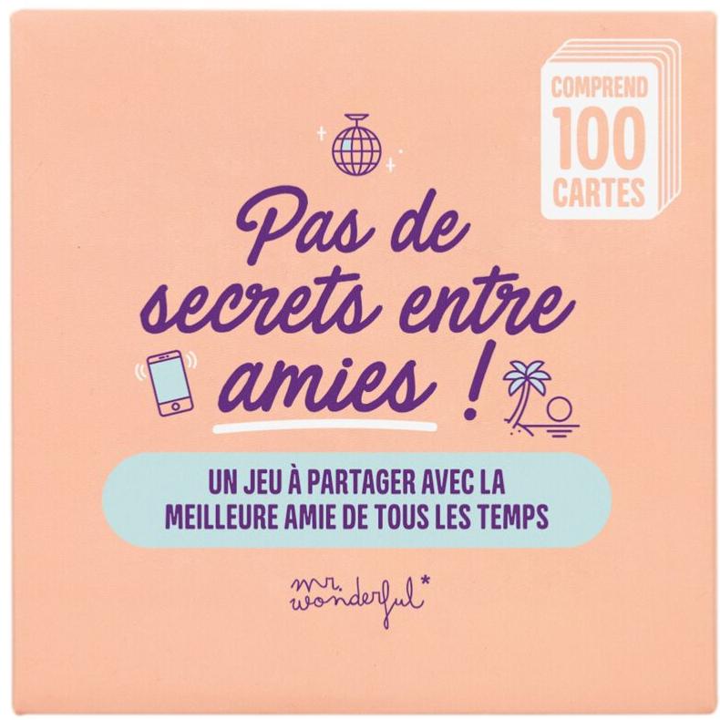 Jeu De Cartes 100 Questions Pas De Secrets Entre Amies