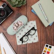 Etui à Lunettes Trois Chouettes Boîtier et Chiffon Wrendale