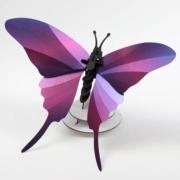 Kit de fabrication 1 Papillon Violet 17 cm Swordtail Butterfly Assembli