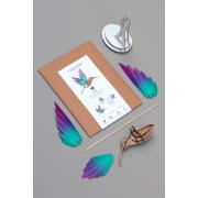 Kit de fabrication 1 Oiseau Colibri 20 cm Vert Violet Assembli