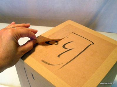 Tuto DIY Fiche pour fabriquer boite en carton - préparation avant décoration